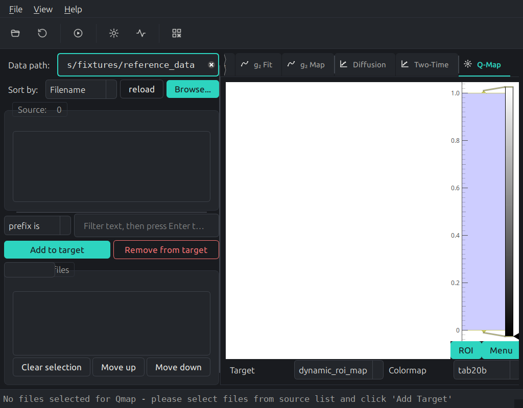Q-space mapping and partitioning